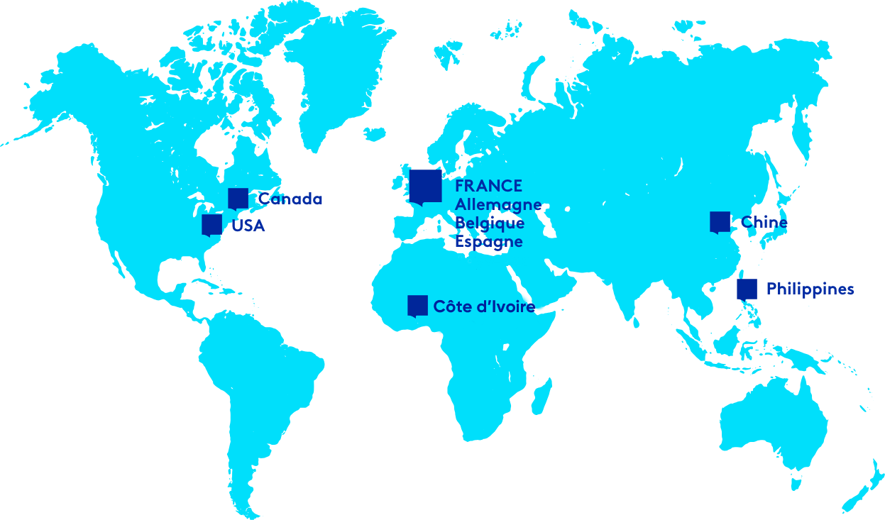 Carte des implantations Bayard